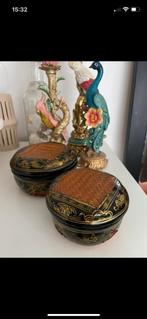 Vintage oosterse manden, Ophalen of Verzenden, Zo goed als nieuw, Rond, Riet