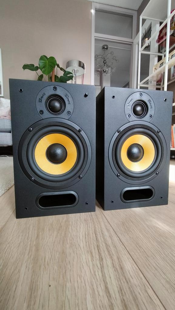 DAVIS ACOUSTICS EXCELLIA 01 Boekenplank luidsprekers, Audio, Tv en Foto, Luidsprekers, Zo goed als nieuw, Front, Rear of Stereo speakers