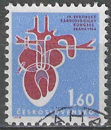 Tsjechoslowakije 1964 - Yvert 1350 - Cardiologie (ST) beschikbaar voor biedingen