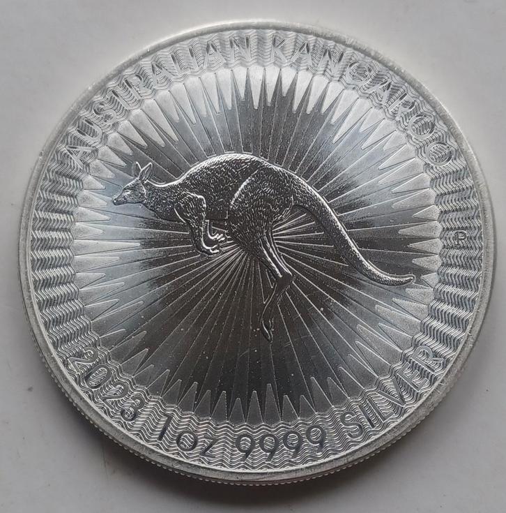 1 ounce zilveren Kangaroo, Postzegels en Munten, Munten | Oceanië, Losse munt, Zilver, Ophalen of Verzenden