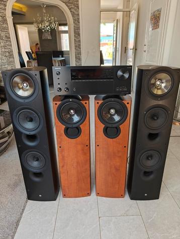 Kef iq9, kef q3, met Onkyo tx nr656 beschikbaar voor biedingen