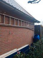 Aluminium Schuifladder 2x14 Treden, Ophalen, Gebruikt, Ladder, Opvouwbaar of Inschuifbaar