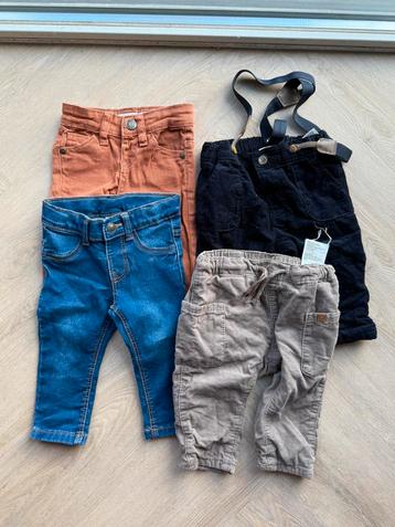 4x broek maat 68 | jeans & ribstof | H&M, Dirkje, Hema beschikbaar voor biedingen