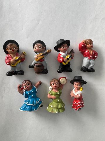 Spaanse Dansers en Gitaristen - Letterbak Figuurtjes beschikbaar voor biedingen