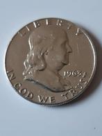Halve franklindollar 1963d usa kk f.30.12, Ophalen of Verzenden, Buitenland