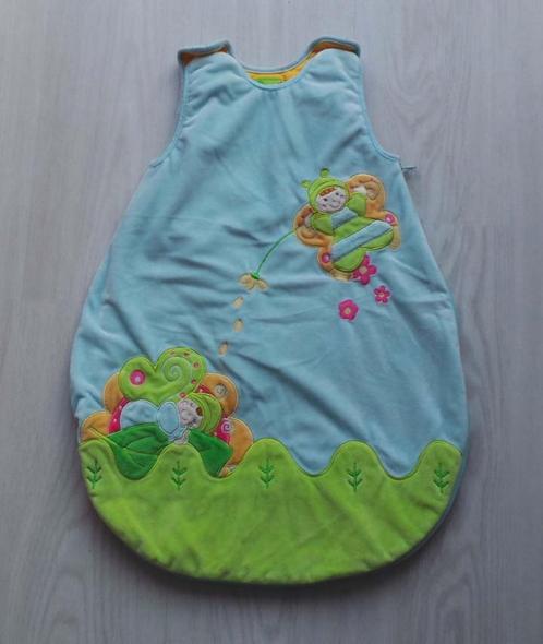 SLAAPZAK van zachte stof met decoratie, Kinderen en Baby's, Dekens, Slaapzakjes en Inbakerproducten, Gebruikt, Slaapzak, Minder dan 70 cm