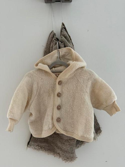 Jasje wol Offwhite Engel Natur maat 50/56, Kinderen en Baby's, Babykleding | Maat 50, Zo goed als nieuw, Jongetje of Meisje, Jasje