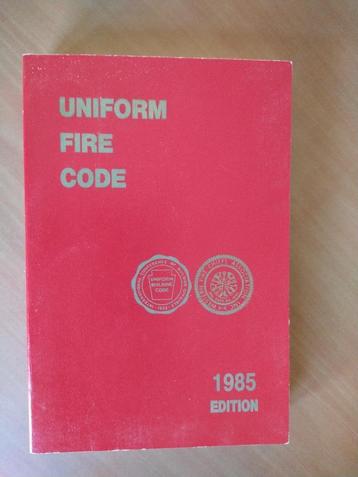 Uniform Fire Code. 1985 Edition beschikbaar voor biedingen