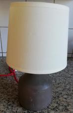 Tafellamp. QAZQA CEMENTO. 92079. Keramiek. 24 cm., Ophalen, Post modern, Stof, Zo goed als nieuw