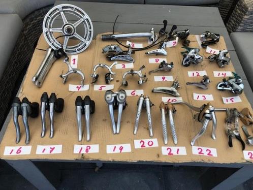 Verschillende Vintage race fiets onderdelen. Shimano, Sachs, Fietsen en Brommers, Fietsonderdelen, Gebruikt, Racefiets, Derailleur of Ketting