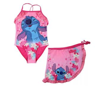 Stitch Badpak met Sarong - Mt 98/104 - 110/116 - 122/128 beschikbaar voor biedingen