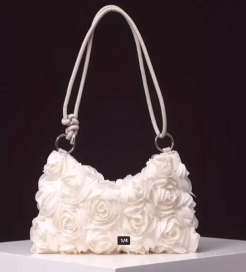 Mooie tas, Sieraden, Tassen en Uiterlijk, Tassen | Damestassen, Nieuw, Avondtasje, Wit, Verzenden