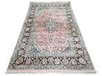 Handmade oosters zijde Kashmir tapijt medallion 135x217cm