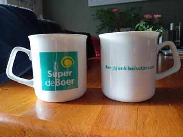 2 X SUPER DE BOER mok NIEUW beschikbaar voor biedingen