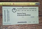 Ticket = Blues = SONNY TERRY & BROWNIE McGHEE = 1981=Utrecht, Ophalen of Verzenden, Zo goed als nieuw, Foto of Kaart