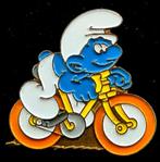 Wielren- smurf pin- gelakt, Verzamelen, Speldjes, Pins en Buttons, Verzenden, Nieuw, Figuurtje, Speldje of Pin