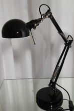 Zwarte burolamp., Huis en Inrichting, Lampen | Tafellampen, Ophalen, Metaal, Minder dan 50 cm