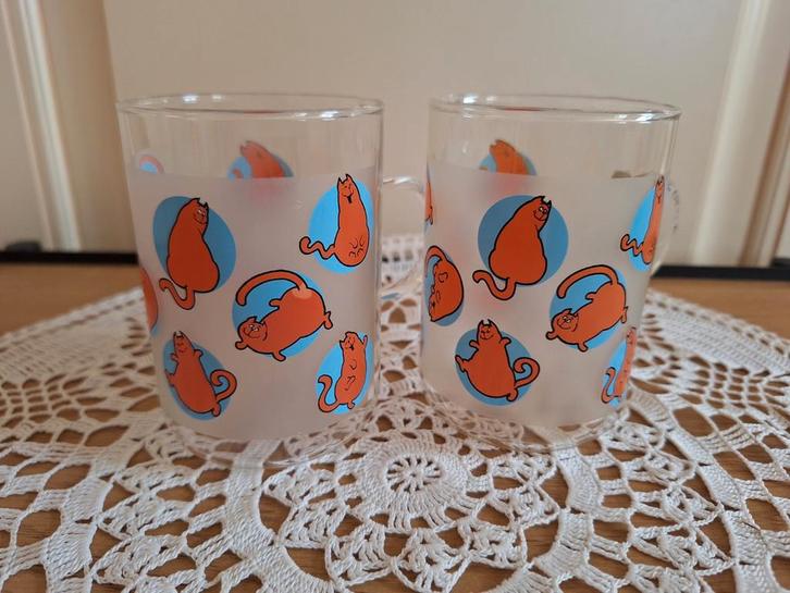 Rode Kater  theeglazen, Verzamelen, Stripfiguren, Nieuw, Gebruiksvoorwerp, Ophalen of Verzenden