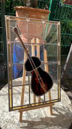Glas in lood viool, Antiek en Kunst, Ophalen