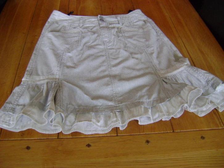 Blauw/grijs/wit gestreepte Dreamstar rok, maat 38, Kleding | Dames, Rokken, Zo goed als nieuw, Maat 38/40 (M), Blauw, Knielengte