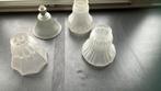4 bibtage/antieke lampenkapjes, Huis en Inrichting, Lampen | Lampenkappen, Ophalen of Verzenden, Zo goed als nieuw, Rechthoekig