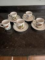 Koffie kopjes Portmeirion birds of britain en botanic garden, Antiek en Kunst, Ophalen of Verzenden