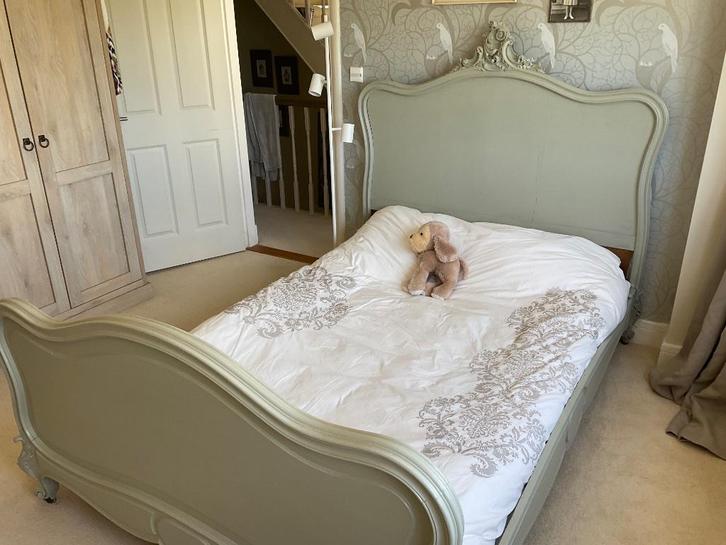 Prachtig antiek ledikant / bed, Kinderen en Baby's, Kinderkamer | Bedden, Zo goed als nieuw, 180 cm of meer, 100 cm of meer, Ophalen