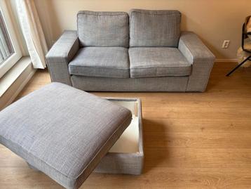 IKEA KIVIK 2-zitsbank + voetenbank met bergruimte - afbeelding 3