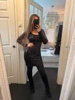 Zwarte glitter pailletten kerst cocktail jurk 36 38 M NIEUW, Zwart, Ophalen of Verzenden, Zo goed als nieuw, Maat 36 (S)