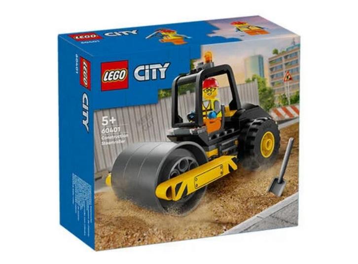 Nieuw: LEGO City 60401: Construction Steamroller/ Stoomwals, Kinderen en Baby's, Speelgoed | Duplo en Lego, Nieuw, Lego, Complete set