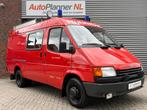 Ford Transit 2.0 Benzine! Ex-Brandweer! 6-Pers.! *17.626KM!*, Auto's, Ford, Gebruikt, Mistlampen, Origineel Nederlands, Handgeschakeld