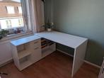 Bureau met kast - gedemonteerd, Ophalen of Verzenden, Gebruikt, Bureau