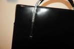 Lancel zwarte vintage tas metalen hengsels stylvol model, Sieraden, Tassen en Uiterlijk, Verzenden, Gebruikt, Zwart, Handtas