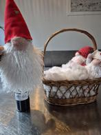 Handgemaakte  kerst Kabouter Gnoom Fleshouder + Mand, Diversen, Kerst, Ophalen of Verzenden, Gebruikt