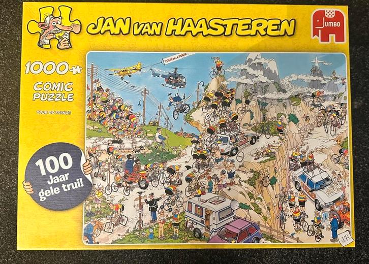 Jan van Haasteren puzzel 1000 stukjes TOUR DE FRANCE, Hobby en Vrije tijd, Denksport en Puzzels, Zo goed als nieuw, 500 t/m 1500 stukjes