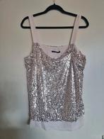 Gouden Pailletten Top - Feestelijk!, Maat 38/40 (M), Geel, George, Ophalen of Verzenden