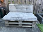 Palletbank inclusief kussens van de Karwei, Tuin en Terras, Ophalen, Zo goed als nieuw