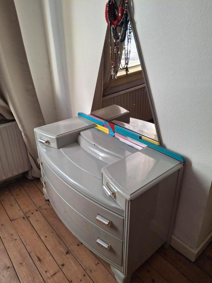 Bijzondere Kaptafel Frozen Fountain '90, Huis en Inrichting, Kasten | Dressoirs, Gebruikt, 100 tot 150 cm, 50 tot 75 cm, Met lade(s)