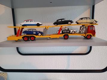Siku VINTAGE auto transporter met 5x Citroën DS19 beschikbaar voor biedingen