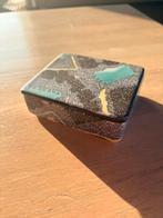 Cortina sigaretten-doosje-schaaltje, Gebruikt, Porselein of Keramiek, Schaal, Vierkant