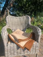 Mooie vintage bruin/ beige wollen babydeken, Kinderen en Baby's, Ophalen of Verzenden, Gebruikt, Deken