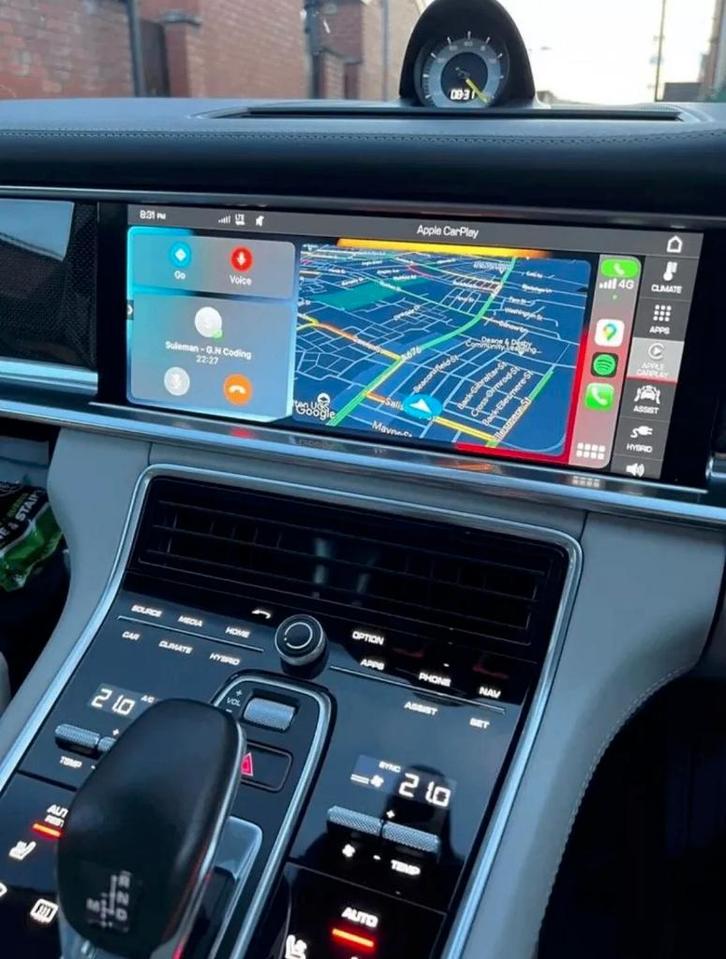 Grootscherm (Fullscreen) Apple CarPlay/Android Auto Porsche, Computers en Software, Navigatiesoftware, Nieuw, Update, Ophalen