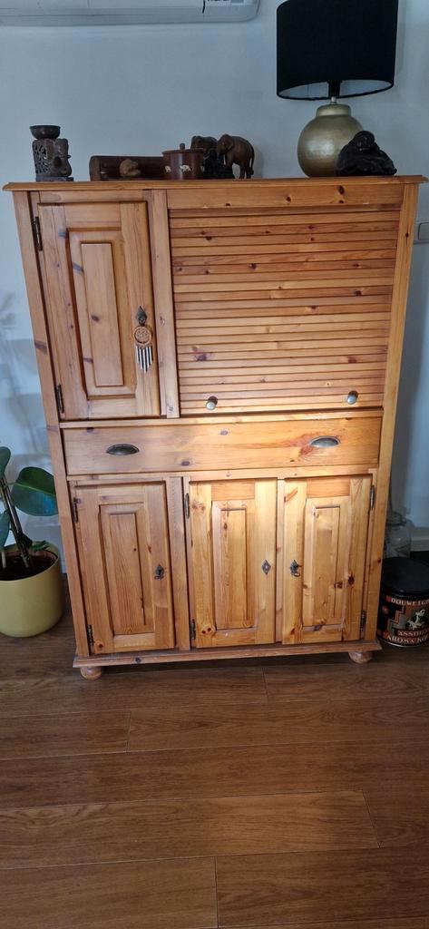 Grenen Computermeubel / Kast, Huis en Inrichting, Kasten | Computermeubels, Gebruikt, 120 tot 170 cm, 70 tot 120 cm, 40 tot 80 cm