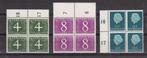 Nederland NVPH nr. 774-776 Postfris in blokken van vier   , Verzenden, Na 1940, Postfris