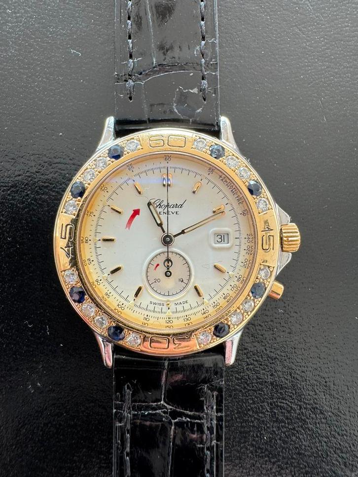 Chopard-Mille Miglia-8163- Dames, Sieraden, Tassen en Uiterlijk, Horloges | Dames, Zo goed als nieuw, Overige merken, Staal, Ophalen of Verzenden