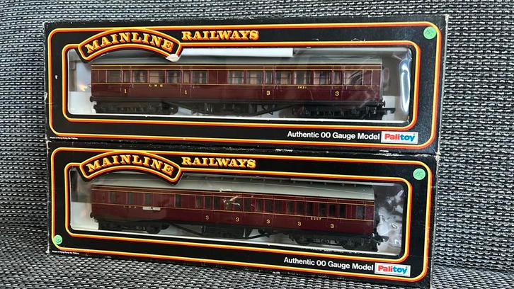 Mainline Engelse rijtuigen LMS, Hobby en Vrije tijd, Modeltreinen | Overige schalen, Zo goed als nieuw, Wagon, Gelijkstroom, Overige merken