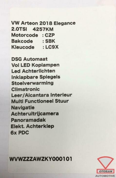 vw arteon 3g8 2018 paravan paravent 3g8819403b, Gebruikt, Volkswagen, Volkswagen AG, Motorkap