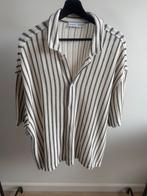 Berksha Gebreid Bowling Shirt - Crème Wit - Maat L, Berksha, Beige, Ophalen of Verzenden, Zo goed als nieuw