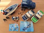 Playmobil politie 5187 + 3655 en twee auto's, Ophalen, Gebruikt, Complete set