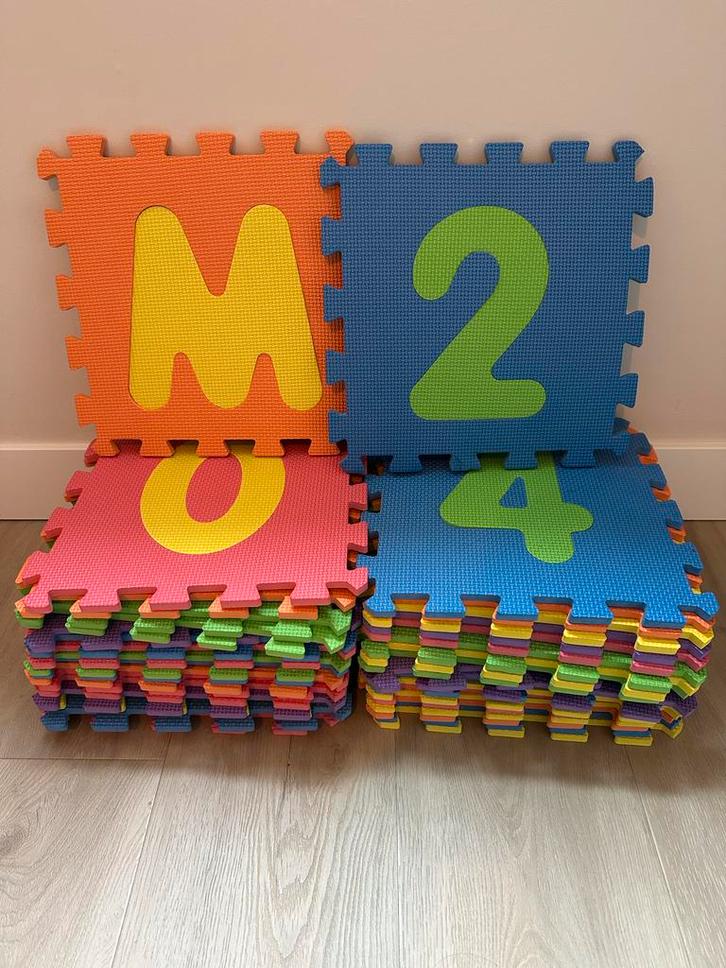Didak Puzzelmat Letters & Cijfers (36 stuks), Kinderen en Baby's, Speelgoed | Educatief en Creatief, Gebruikt, Puzzelen, Ophalen of Verzenden